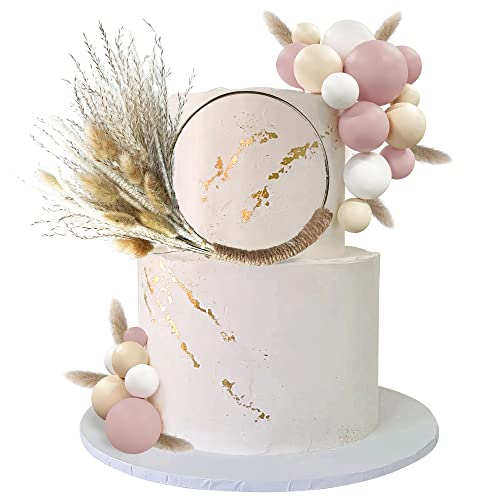 Wood Oh Baby Cake Topper Boho Cake Toppers Balls Cake Topper Decorations Baby Shower Decorations For Boho Baby Shower Birthday Wedding Gender Reveal Cake Decorations (Light Brown) #TOP13
