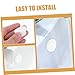 CATIEBYE 10pcs Sink Overflow Drain Cover Seal Tool Installation Leakproof Design for Washbasin Bathtub Compatible with Various Bathroom Fixtures