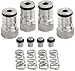 304 stainless Ball Lock Keg Posts set Cornelius Type keg Ball Lock Post & Poppet Female Thread Gas and Liquid 19/32"-18 Thread Corny Keg Adapter Kit