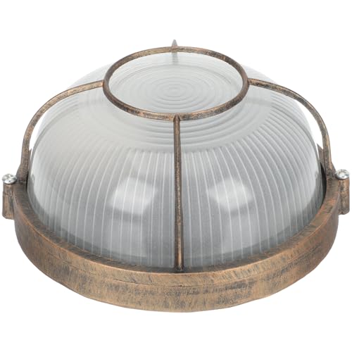 BUGUUYO Luz De Mamparo Exterior Industrial Lámpara De Pared Náutica Resistente Intemperie Para Jardín Pasillo y Entrada