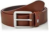  Tommy Hilfiger TJM Metal Roller Belt 4.0 Juego de accesorios de invierno, Cognac, 80 para Hombre