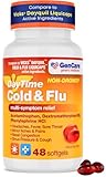 GenCare - Multi Symptom Non Drowsy Daytime Cold & Flu Relief Acetaminophen 325mg, Dextromethorphan HBr 10mg, Phenylephrine HCl 5mg (48 Softgels) Non Habit Forming Pain Reliever & Nasal Decongestant