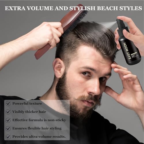 Sea Salt Spray, Meersalz Haarspray, Sea Salt Spray Hair Men,Haarspray Männer, Vollere Haare, Stabile Textur,Unisex Duft(100ml)
