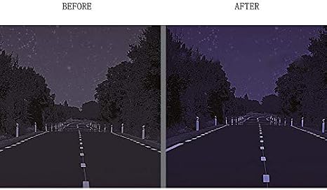 2PCS High Definition Night Vsion Driving Sunglasses Wrap Around Glasses with Anti Reflective Coating