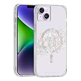 Case-Mate iPhone 15 Plus / 14 Plus 6.7'' Case - Touch of Pearl [10FT Drop Protection] [Compatible with MagSafe] Magnetic Cover with Cute Bling Sparkle, Anti-Scratch, Shockproof, Slim, CM049250-V15P