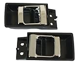 LatchWell PRO-4000678 Interior Door Handle Pair in Black & Chrome for Nissan Hardbody Pickup Truck & Pathfinder