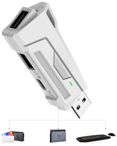 Joso Keyboard and Mouse Adapter for Nintendo Switch, Switch Keyboard Adapter Compatible with...