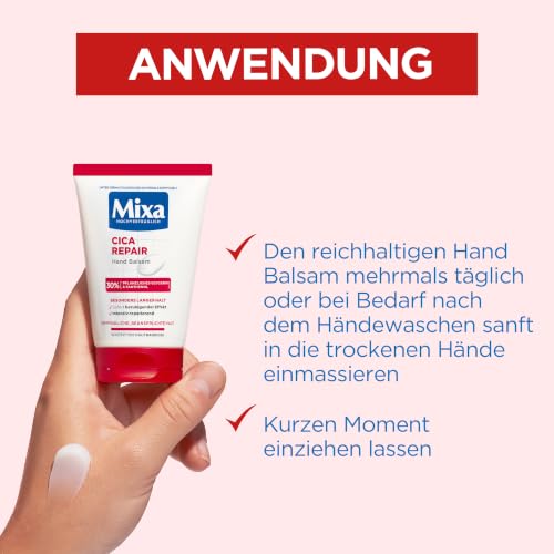 Mixa hautberuhigende Handcreme für sehr trockene Hände, Cica Repair, 50ml – Ansicht 8