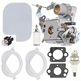 Reemplazo perfecto: diseñado específicamente para los modelos P3314 P3416 P4018 PP3816 y C1M-W26C 545070601 motosierras, este carburador de posventa es el reemplazo perfecto para tu motosierra desgastada o dañada.