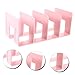 Gadpiparty 4grids Modern Desk Shelves Acrylic File Sorter Bookend for Office Home Storage Bookcase Divider