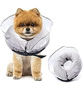 kathson Dog Cone Soft Inflatable Dog Collar for Dogs After Surgery to Prevent Licking and Scratch...