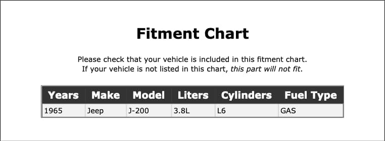 Miniatura 2 de Lower Radiator Coolant Hose Compatible With Jeep J-200 3.8L L6 GAS 1965 PC-1099823