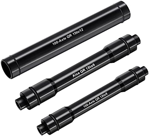 VOIEOV Axle Hub Adapter - Bike Thru Axle Adapter, Cycling Bicycle Wheel Fork Axle Quick Release Bicycle Skewer Adapter for 100mm Mountain Bicycle Front Wheel Hub Adapter - 15 to 12/15 to 9/12 to 9