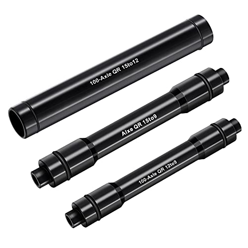 Voieov Axle Hub Adapter - Bike Thru Axle Adapter, Cycling Bicycle Wheel Fork Axle Quick Release Bicycle Skewer Adapter For 100Mm Mountain Bicycle Front Wheel Hub Adapter - 15 To 12/15 To 9/12 To 9 #TOP2
