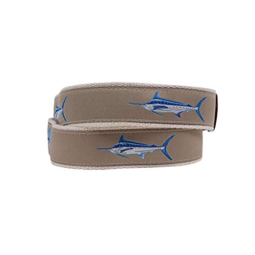 COUNTRY CLUB PREP Billfish Slam Leather Tab Belt2