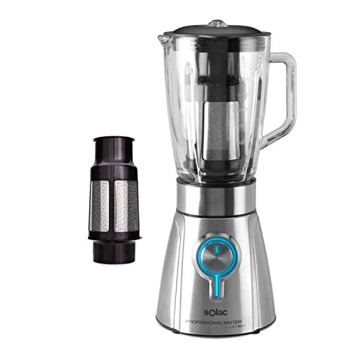 Solac BV5723 Batidora de vaso, 1250 W, 1.5 litros, INOX, 5 Velocidades, Gris