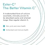 Sisu Ester-C 600mg 240 gélules, 24-hour Soutien immunitaire Vitamine C, moins acide, mieux absorbé & Retenus par rapport aux autres formes de vitamine C, 240 VC, Végétaux, non OGM, sans gluten, sans produits laitiers, sans soja
