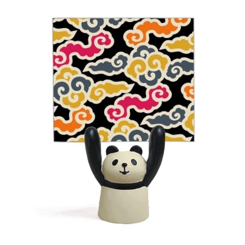 Porte-mémo nuages de bon augure style asiatique en bois et métal