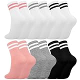 Utensilsto 6 Paar Socken Mädchen 35-38 Tennissocken Kinder Sportsocken
