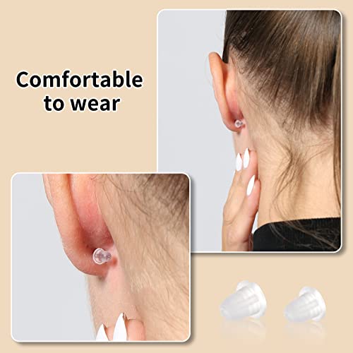 Earring Backs, Rubber Earring Backs For Studs Hypoallergenic, Silicone Earrings Safety Back Stopper Rplacement For Heavy Earring (M & L) #TOP2