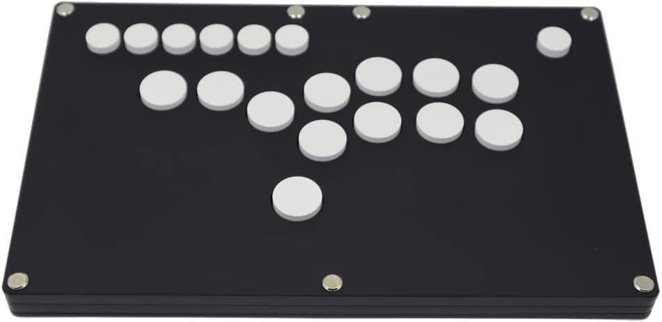 B1-PS-B Ultra-Thin All Buttons Arcade Joystick Game Controller For For PS5/PS4/PS3/PC Black Matte Acrylic Panel