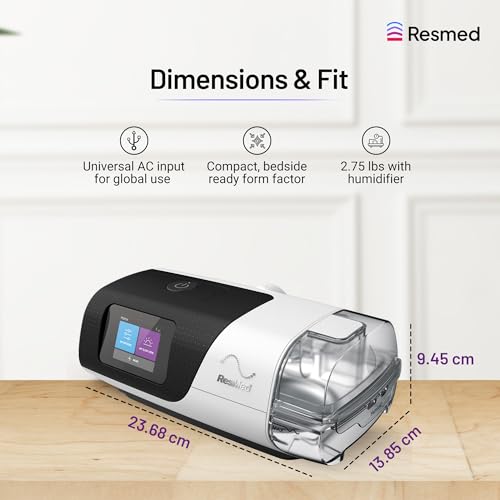 Image of Resmed AirSense 11 Tripack AutoSet CPAP Machine with built-in Heated Humidifier, ClimateLineAir Heated Tube, Improved Comfort, Advanced Sleep Data Tracking, 2 Years Warranty, Portable Auto CPAP Machine for Sleep Apnea