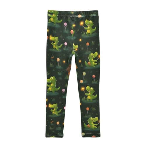 Crocodile Lollipop Girls Leggings Soft Stretch Workout Yoga Dance Pants for Kids Casual Tights2