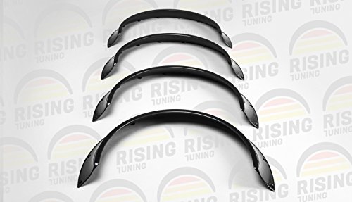 Rising Tuning - Universal Jdm Fender Flares Modern Style 4 Inch (100Mm) 4Pcs Wide Set Lengh 870Mm Wheel Arch Overfender Wide Body #TOP2