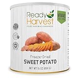 Ready Harvest Freeze Dried Food - Sweet Potatoes | Emergency Food | Pantry Staples | #10 Can | 25-Year Shelf Life | Cans Filled to the Top