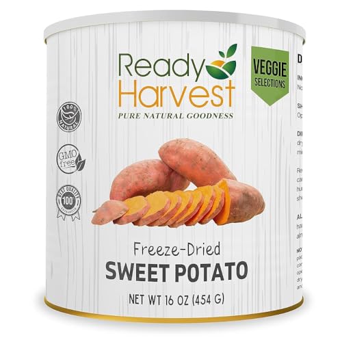 Ready Harvest Freeze Dried Food - Sweet Potatoes | Emergency Food | Pantry Staples | #10 Can |...
