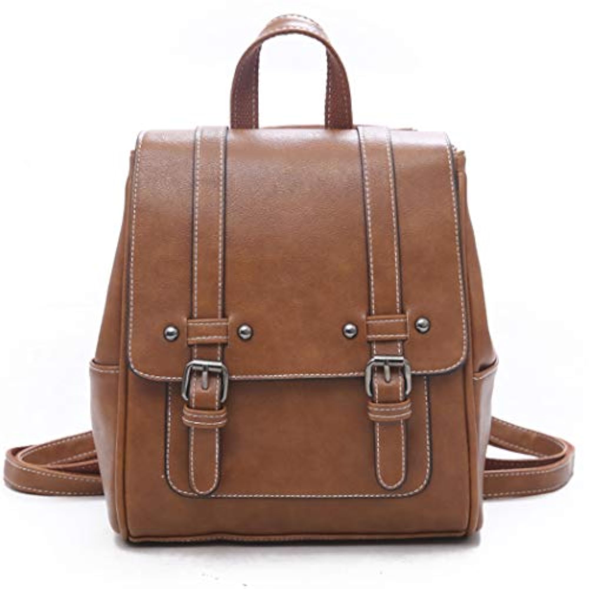 Women's Faux Leather Mini Backpack, Lightweight Crossbody Bag