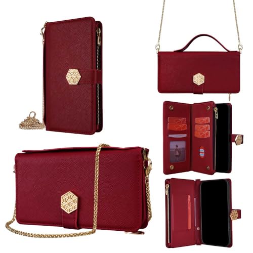 WOWUDI �X�}�z�P�[�X �Ή� Redmi 14C 4G / 14R 5G / A3 Pro �蒠�^�P�[�X �t�@�X�i�[�|�P�b�g�t�� ���U�[�P�[�X �V�����_�[�X�g���b�v �`�F�[���t�� �J�[�h���[ �X�^���h�@�\ -���b�h