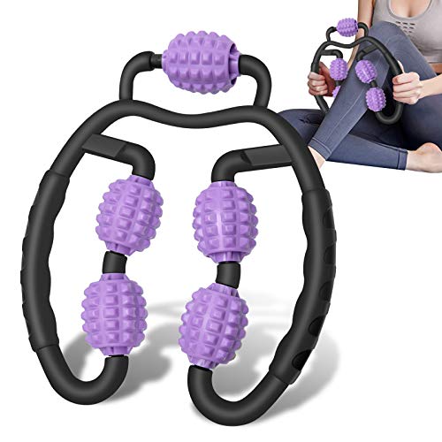 Muscle Roller, Flexible Massage Stick Foam Roller Handle for Legs and Arms, Massage Roller Deep Massage Tool for Relieve Muscle Soreness Stiffness and Tight Muscles