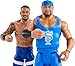 Mattel WWE Championship Showdown 2-Pack Action Figures & Accessory, Series #8 Angelo Dawkins vs Montez Ford Collectible Set, 6-inch