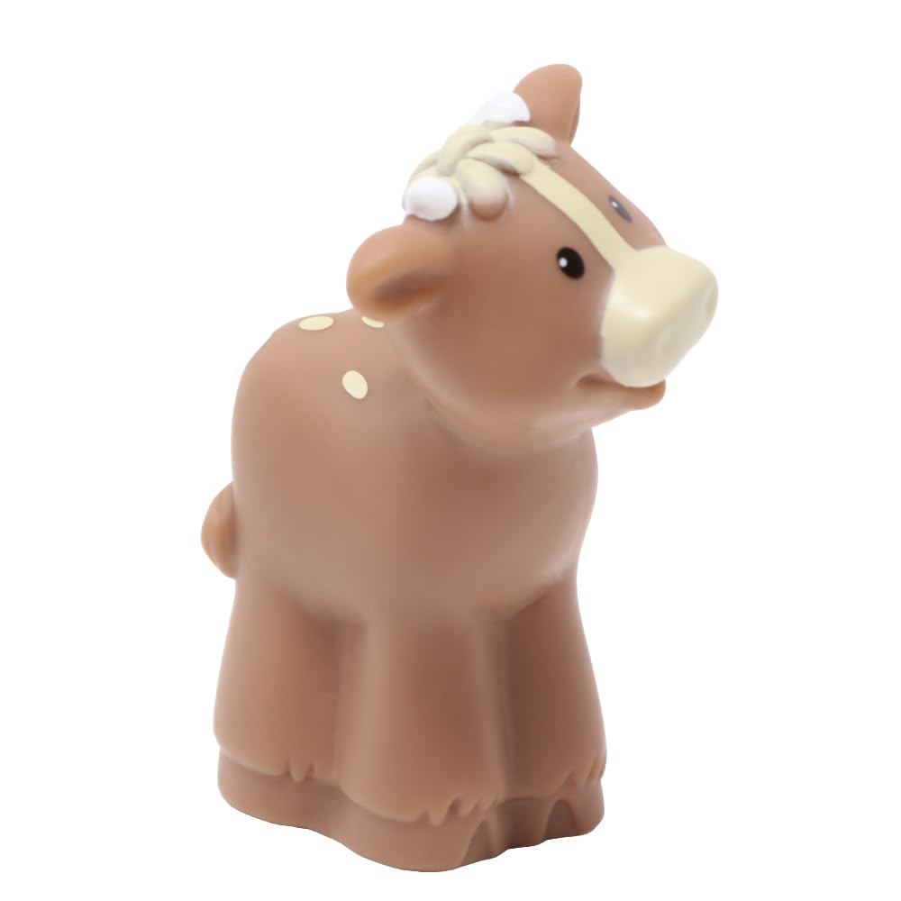 Fisher-Price Parti di ricambio per set da gioco da collezione J2404 per piccoli personaggi di Natale, Natività o fattoria, confezione di sei personaggi di animali, 2 pecore bianche, 2 mucche marroni e