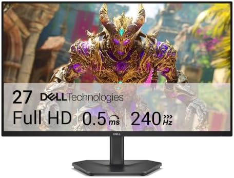 Monitor Dell Gaming 27" Full HD – 240Hz – IPS 0.5ms AMD FreeSync Premium TÜV 3 Estrelas – SE2726HG