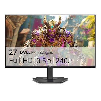 Dell 27 240Hz Gaming Monitor - SE2726HG - 27-inch FHD (1920x1080) 240Hz Display, in-Plane Switching (IPS) Technology, AMD FreeSync Premium, TÜV 3-Star, 2X HDMI, DisplayPort 1.4, Tilt