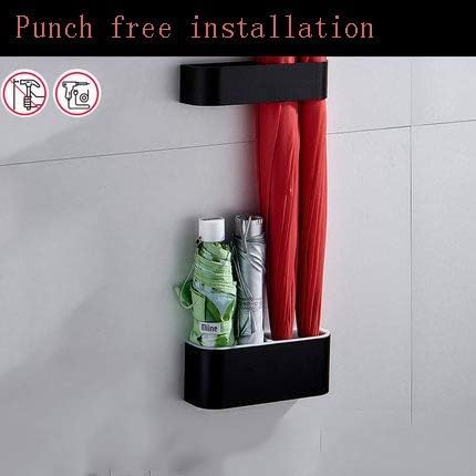 Aluminum Umbrella Stand Storage Rack Punch Waterproof Umbrella Rack Shelf Home Hotel(E)