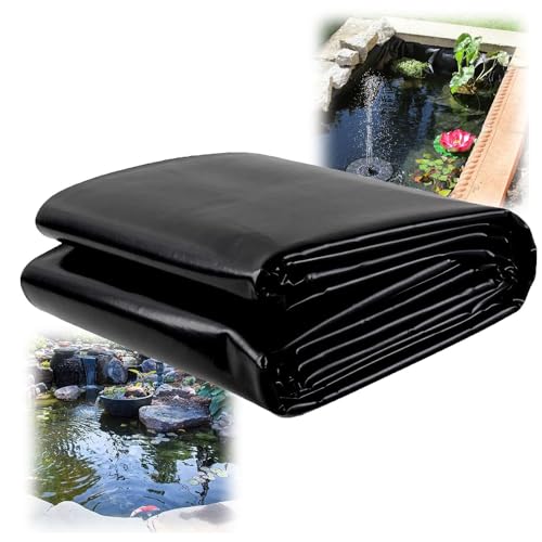 Bâche de bassin 4x6m noire en PEHD pour créer une cascade magique dans le jardin
