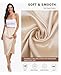 Vlazom Women's Satin Half Slip for Under Dress Long Underskirt Soft Under Slips for Women Under Dresses Nude Size XX-Large