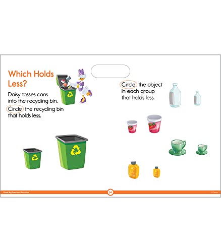 Disney Learning Great Big Preschool Activities--Large Math and Phonics Activity Book, Letters, Shapes, Patterns, and Number Sense Practice With Reward Stickers, Ages 3+ (128 pgs) - Image 4