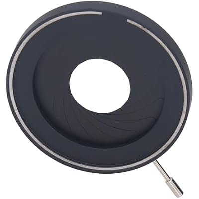 Vikye Adjustable Iris Aperture Diaphragm from 2 to 50 mm, Improved Image Quality, Wide Application, Compact, Aluminum Alloy, 16 Blade Design