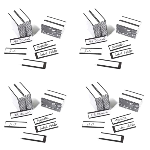 Porte-étiquettes magnétiques et supports d'étiquettes d'étagère pour rangement