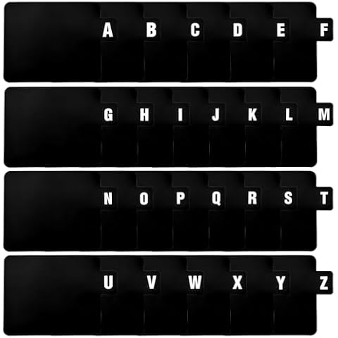 Alphabetical Vinyl Record Dividers A-Z Organizer Cover