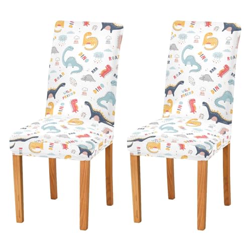 Kigai Cute Dinosaurs Chair Covers