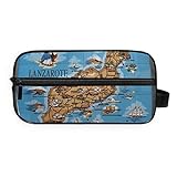 Montoj - Neceser para guardar cosméticos, neceser Lanzarote, neceser de maquillaje, bolsa de gárgaras para viajes y hogar