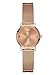GUESS Women's Stainless Steel Diamond Dial Mesh Bracelet Watch, Color Rose Gold-Tone (Model: U0532L3)