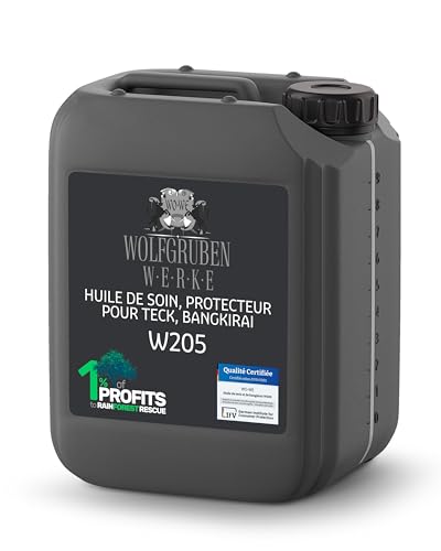 Huile de soin W205 pour Teck et Bois Dur 10L