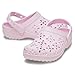 Crocs Unisex-Child Classic Clogs with Floral Cut Out Design, Kids and Toddler Shoes, Pink Milk, 6 Toddler
