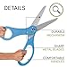 20 Inch Giant Grand Opening Scissors - Large Light Blue Scissors for Ribbon Cutting Ceremony Big Sharp Ribbon Cutting Shears for Inaugurations Business Openings and Special Events